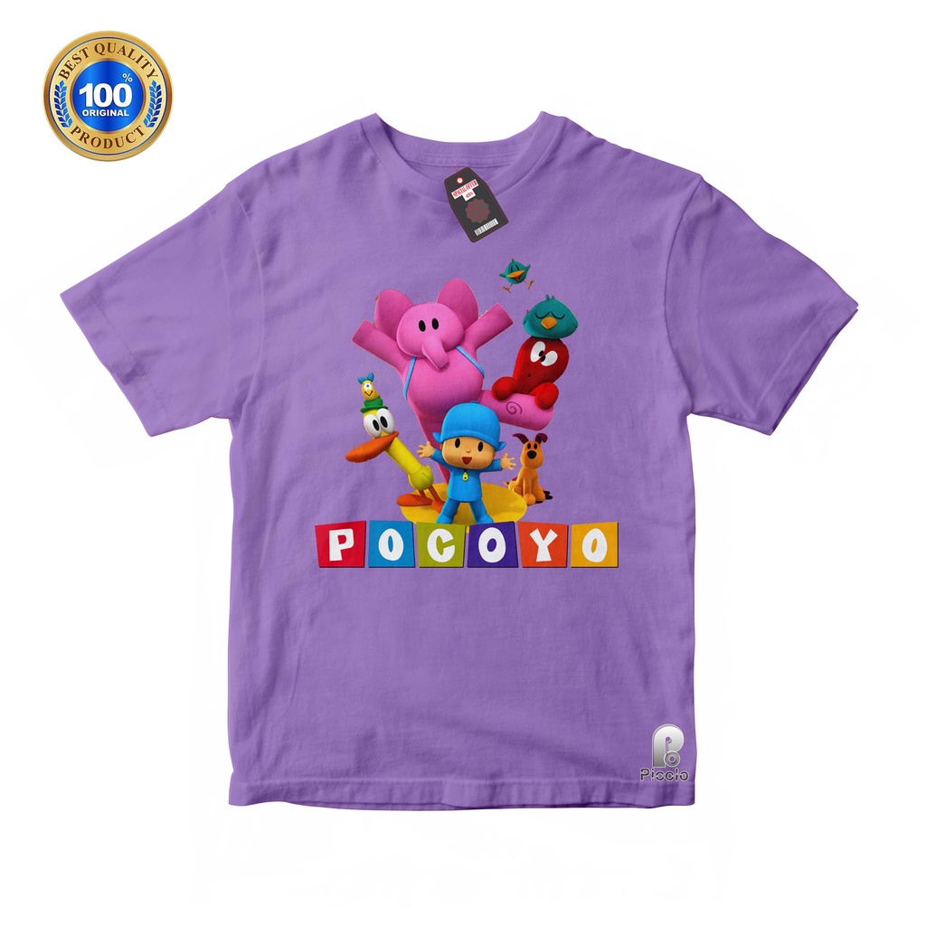 KAOS ANAK ATASAN ANAK POCOYO BAHAN COTTUN UNISEX