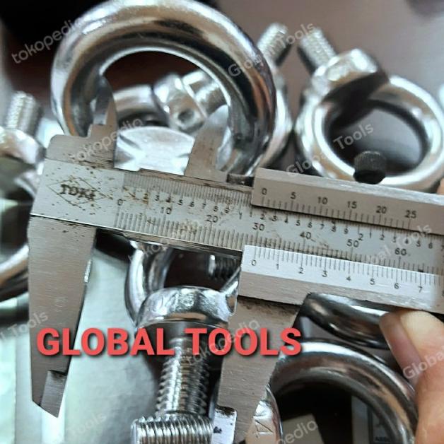 eyebolt ss m12 eye bolt stainless m12 x 20 baut cincin baut donat