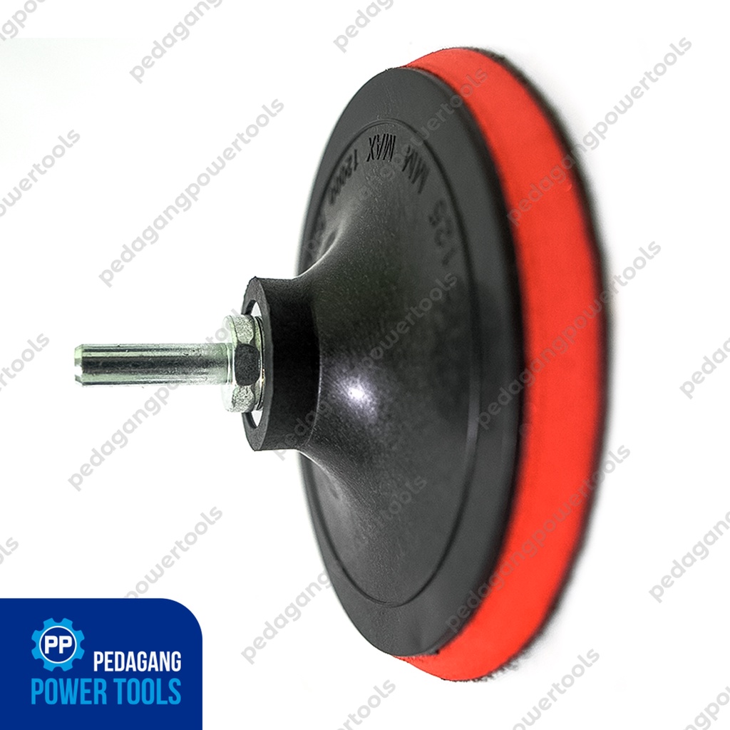 PAKET BAUT M10 KONEKTOR + TATAKAN VELCRO 5&quot; INCH PEREKAT POLES GERINDA