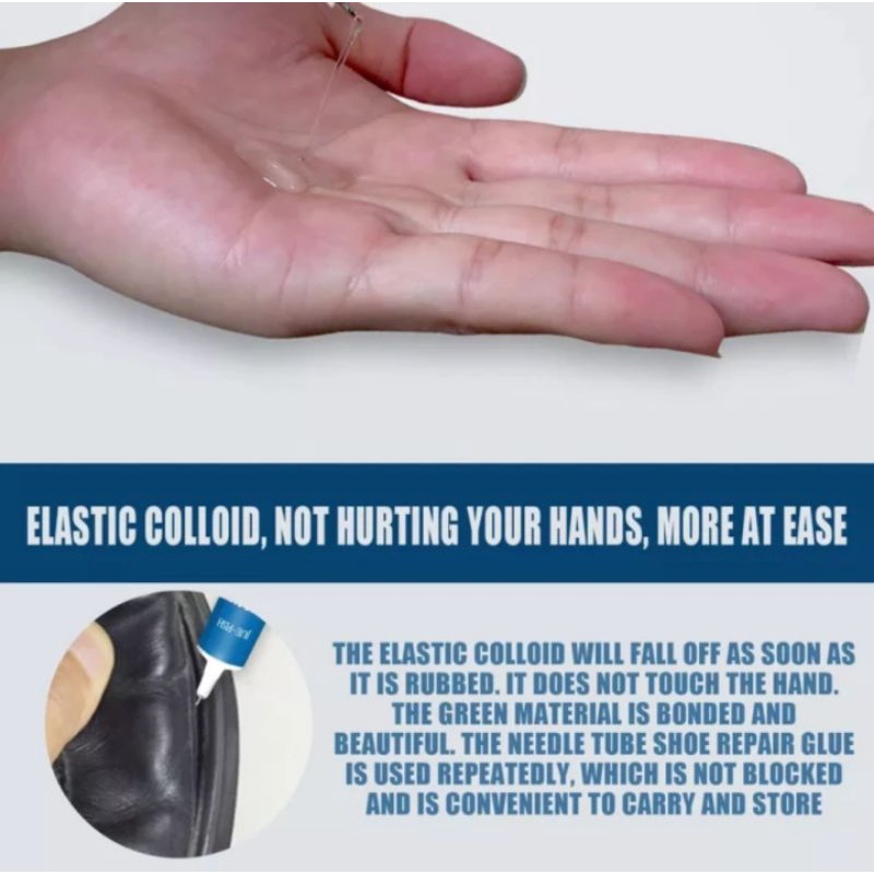 Lem sepatu super kuat jue fish multifungsi reparasi tahan air