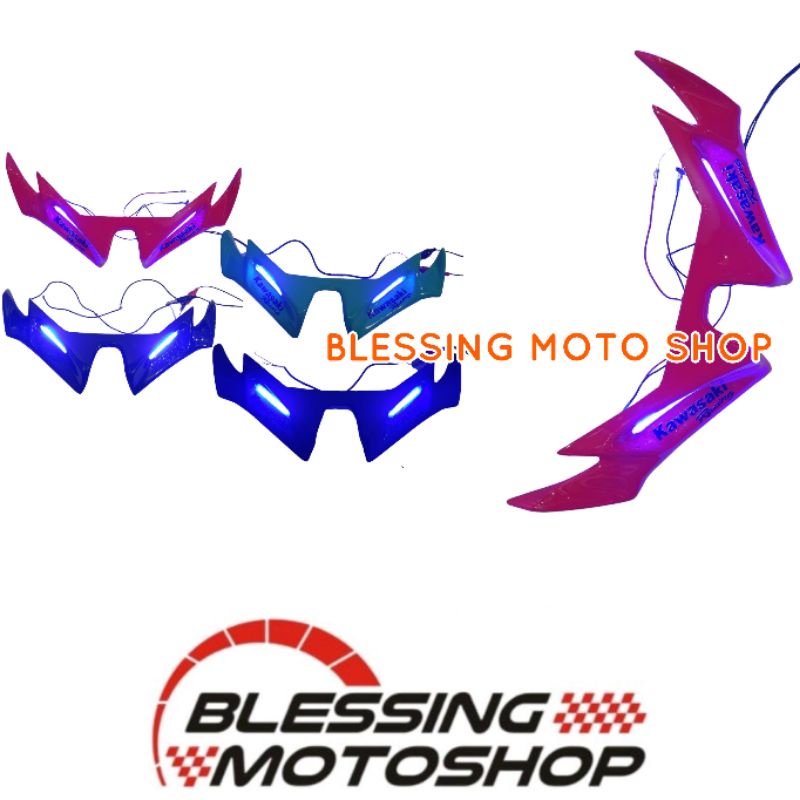 Winglet lampu ninja 250fi new winglet ninja 250 2018 Winglet ninja new