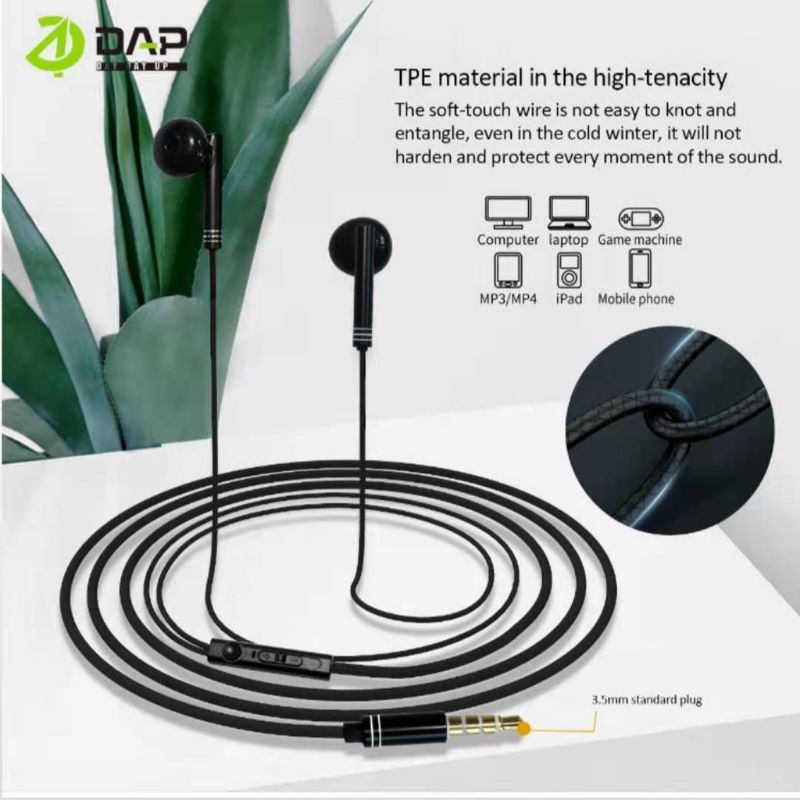 DAP wired earphone DH-f11 Super Bass hi-fi stereo earphone original