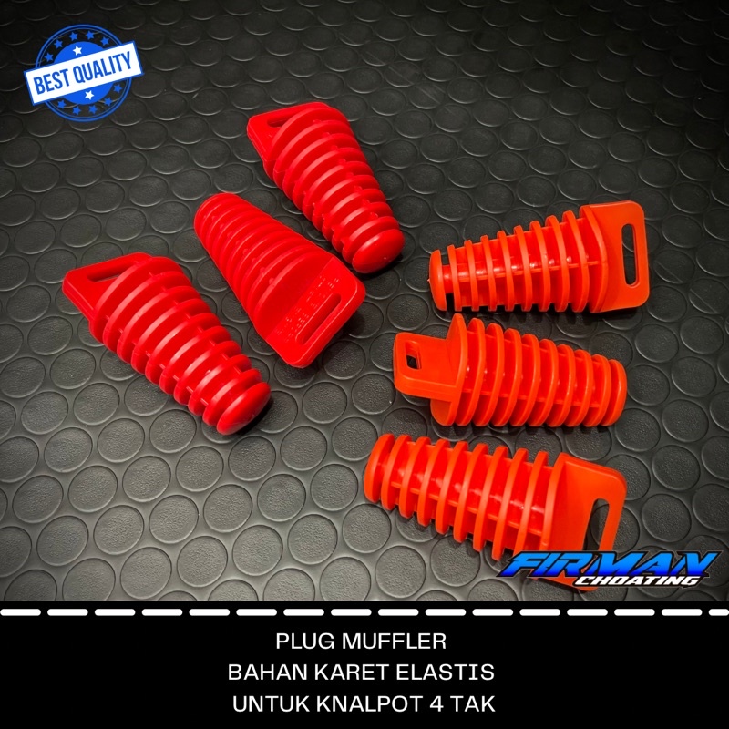 Tutup Knalpot untuk Motor 4tak Universal Plug Muffler Karet Tutup Lubang Knalpot KLX CRF Beat Scoopy NMAX