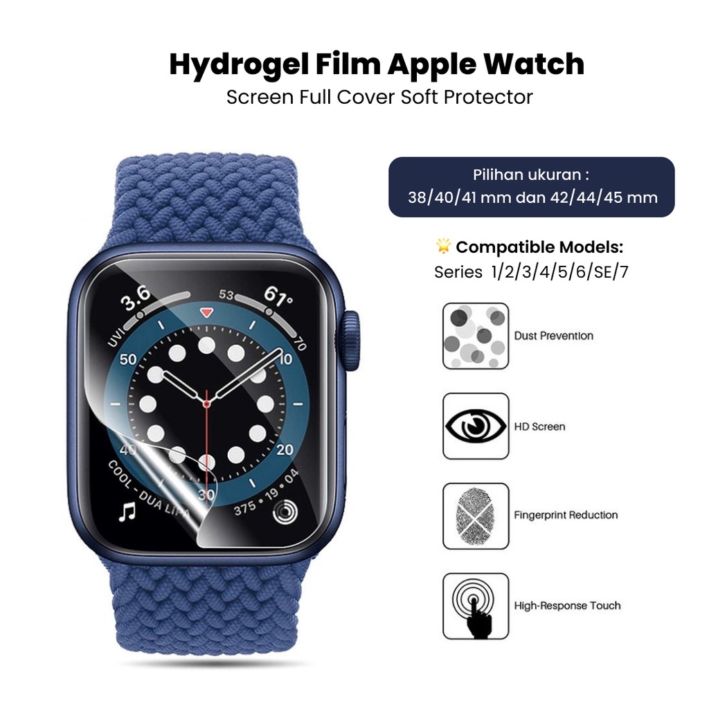 iWatch Soft Screen Protector Apple Watch Hydrogel Film Transparent  41mm 45mm Film