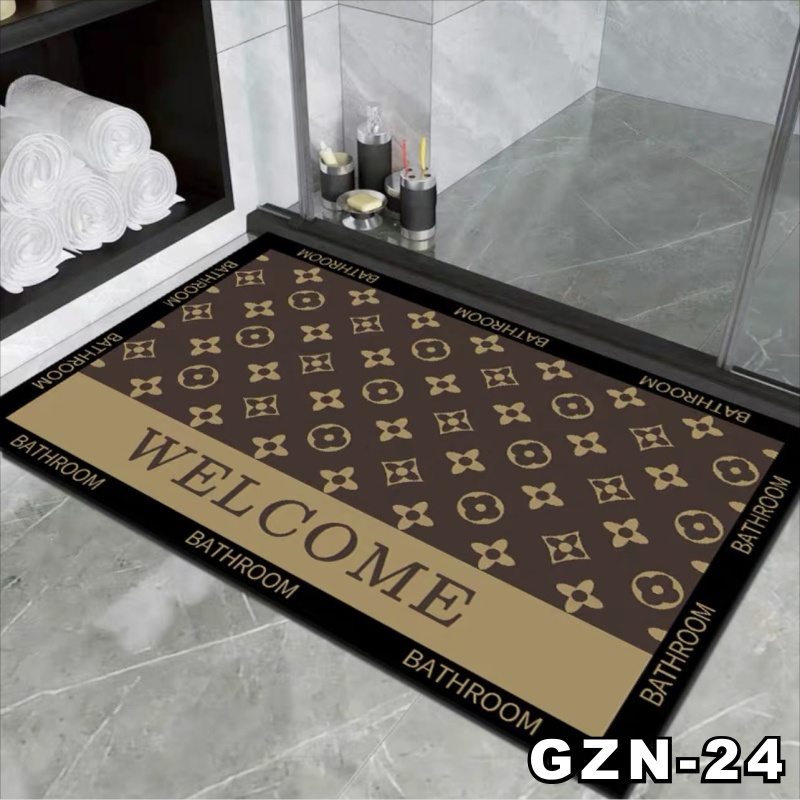 Keset Kaki Kamar Mandi Nyerap Air Anti Bakteri Premium Anti Slip Keset Batu Kamar Mandi motif lucu 2.8 RUMAHDESIGN-GZN-24-3.8