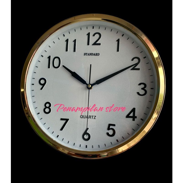 Jam dinding Modern Gold 30CM besar