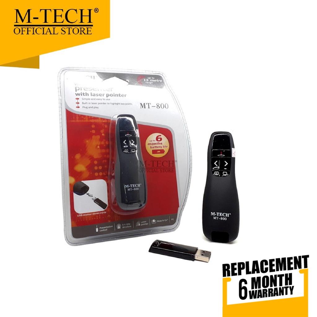 M-Tech Original Laser Pointer Wireless Presenter MT-800