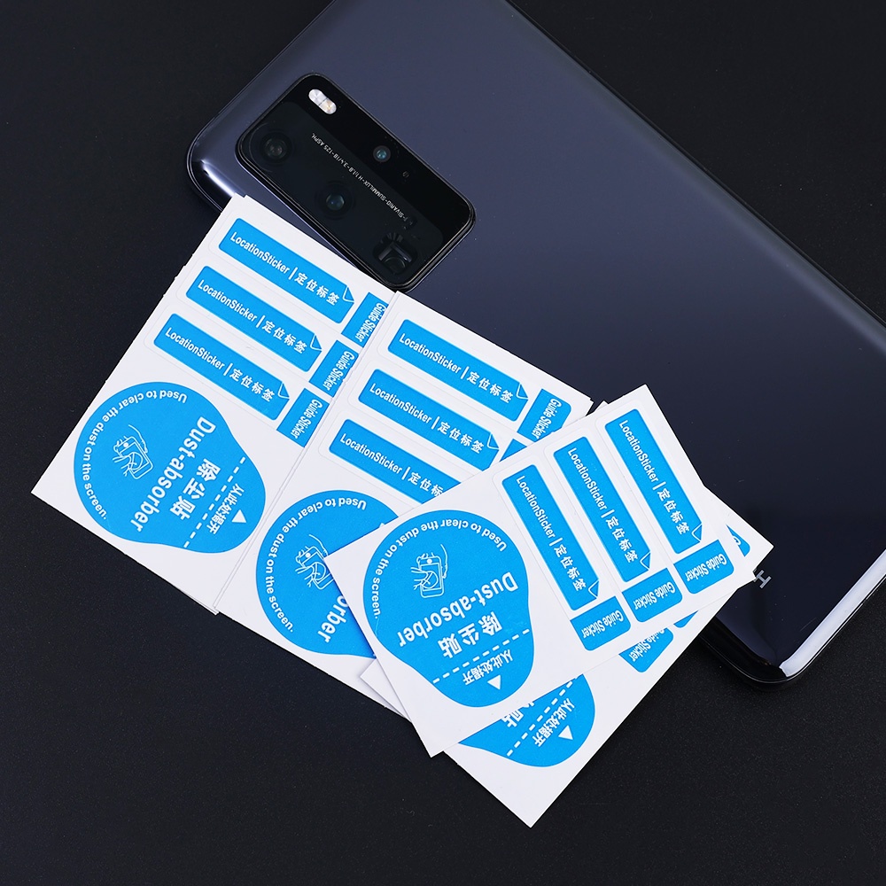 1 Pc Stiker Kertas Pembersih Debu Layar Ponsel 3 In 1 Warna Biru