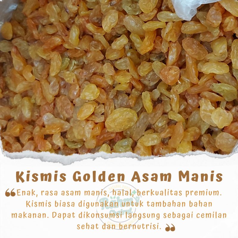 

100gr Kismis Golden Asam Manis | Golden Raisins | Kismis Murah Oleh Oleh Haji Umrah