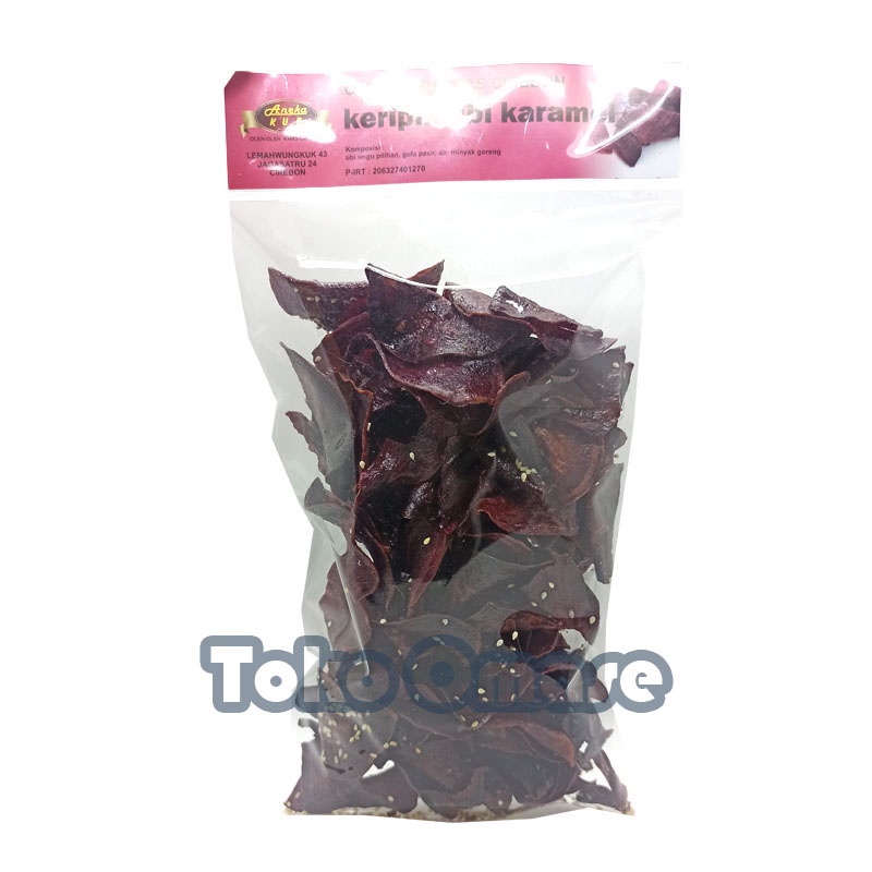 

Keripik Ubi Ungu Caramel oleh oleh khas Cirebon