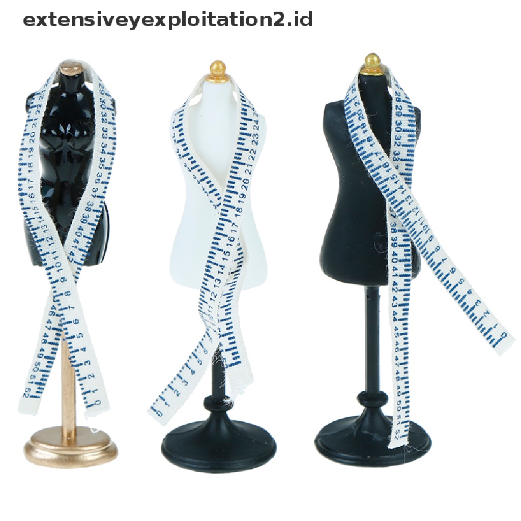 Set Mainan Boneka Manekin + Penggaris Skala 1: 12 Untuk Anak Perempuan