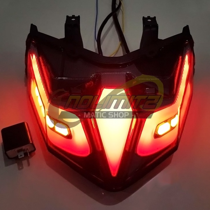 Stoplamp JPA Lampu Rem Belakang Variasi LED JPA 3 in 1 Honda Vario 125 150 2018 UP