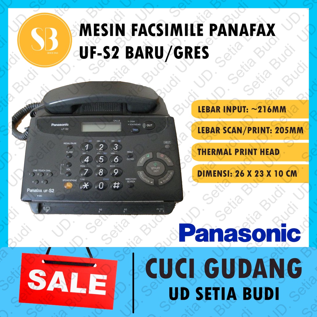 Mesin Facsimile Panasonic Panafax UF-S2 Baru Gres