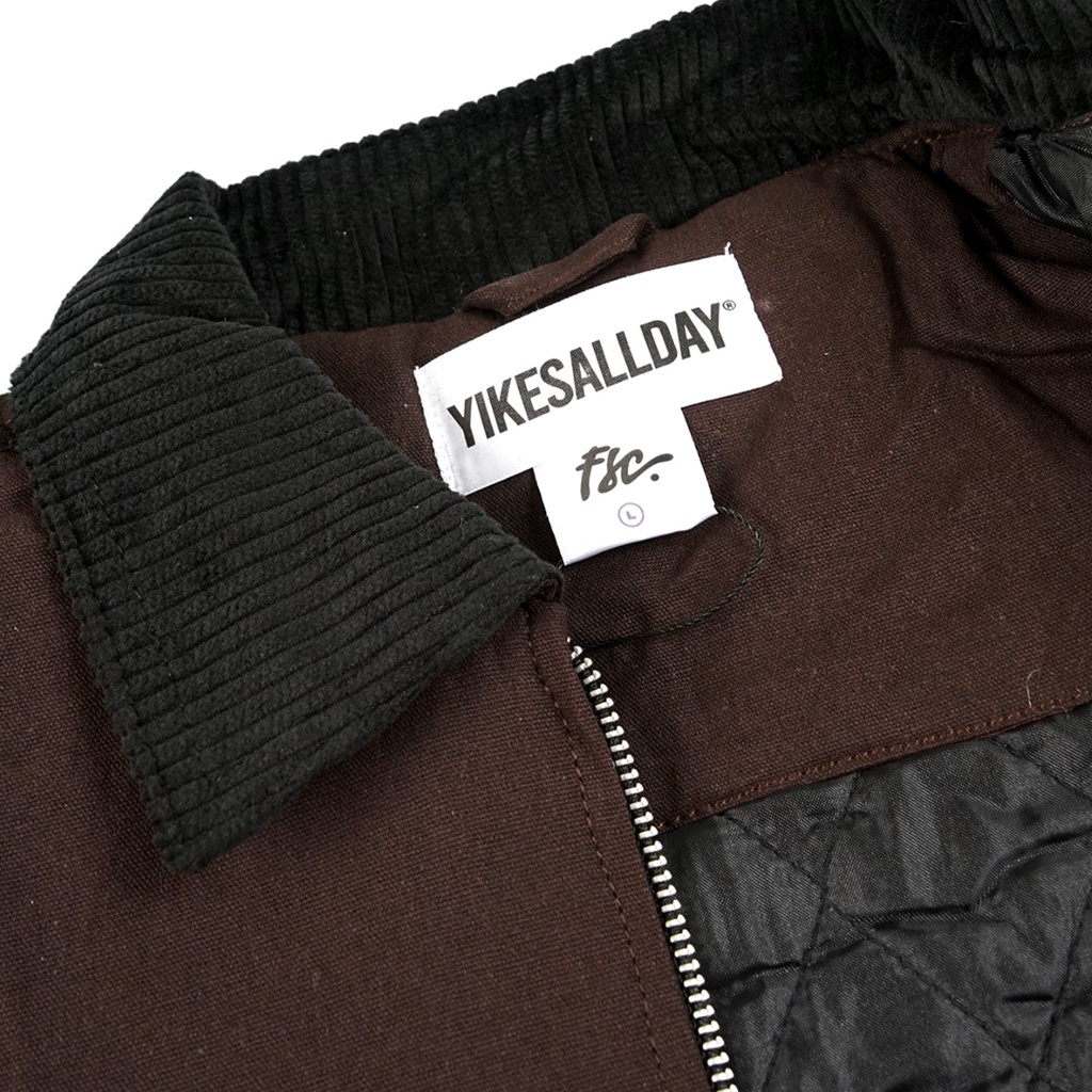 WORK JACKET | VERMOON | BROWN | YIKESALLDAY X FILLINGSTREET