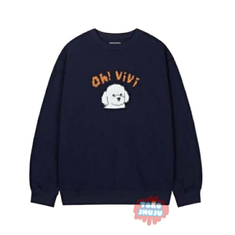 Sweater Wanita Exo Sehun Oh Vivi OREN Kepala Anjing