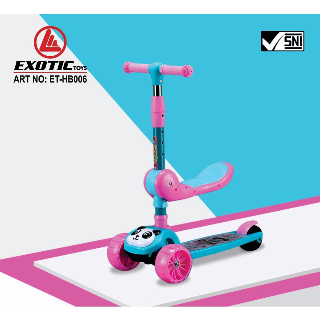 SCOOTER ET-HB 006 EXOTIC / Skuter anak / Skuter lipat / Skuter otoped ( skuter duduk )