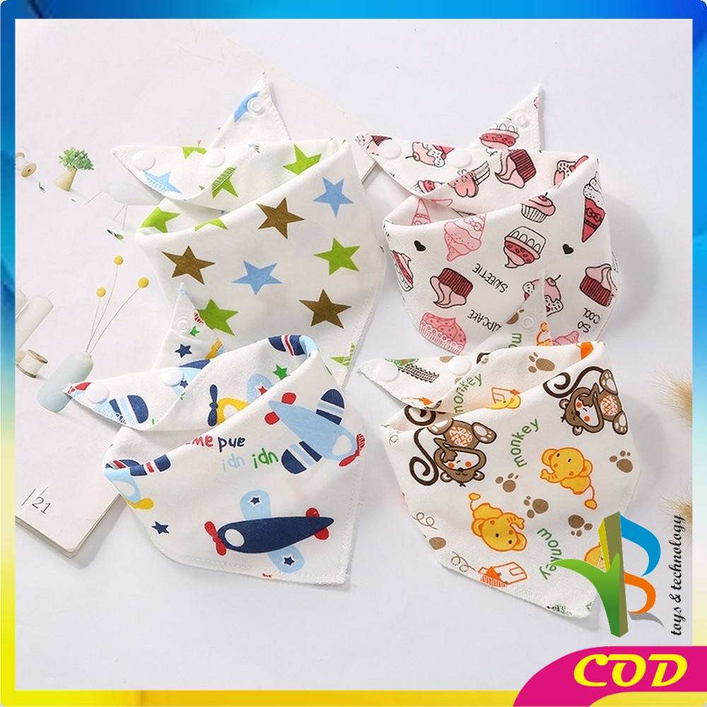 RB-P34 Celemek Makan Bayi Lucu Slaber Segitiga Baby Bibs Slabber Bayi Sleber Air Liur Bayi Murah