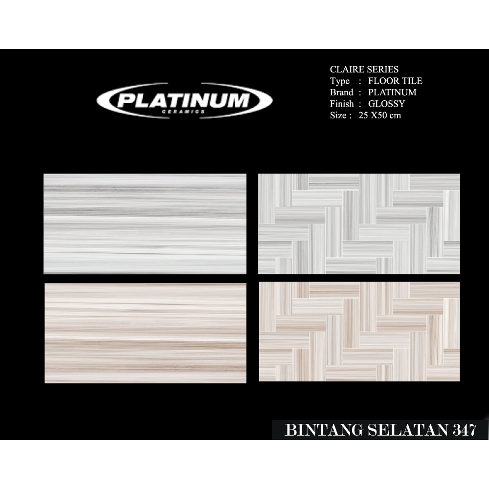 KERAMIK DINDING PLATINUM 25X50 CLAIRE SERIES