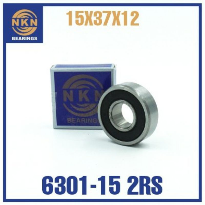 NKN BEARING LAHER 6301-15 2RS 6301 AS 15 MILI