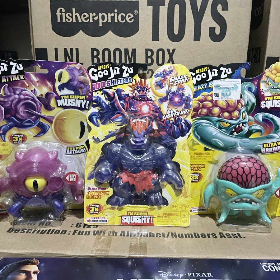 Goo Jit Zu Ultra Rare Brainboom, Crusticoid & Corruptagon