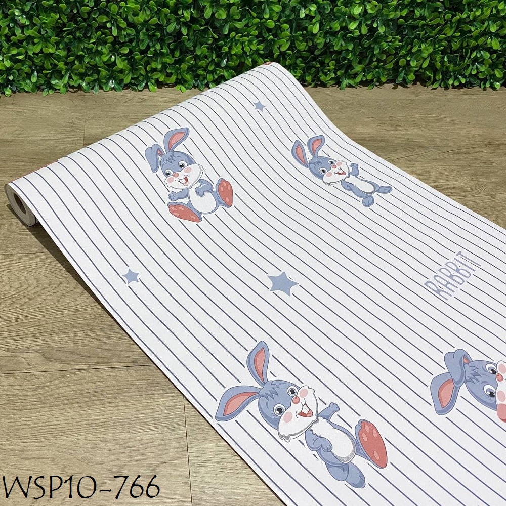 Wallpaper Wallsticker Hiasan Dekorasi Dinding Motif Anak Lucu Beruang Kelinci Spiderman Keroppi Winnie The Pooh 10m