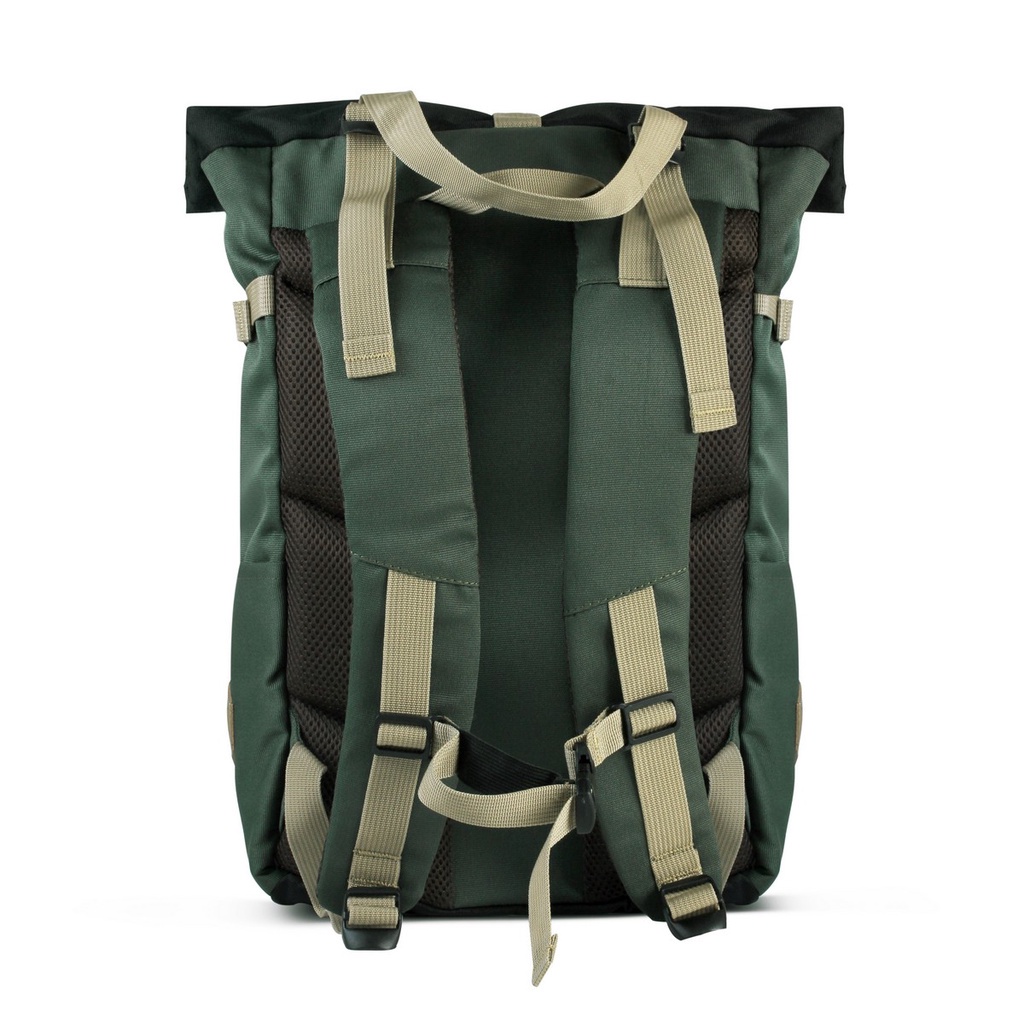 HARRIER OLIVE BLACK ORIGINAL x ATVA Ransel Casual Hijau Hitam Pria Wanita Daily Backpack Kuliah Kampus Kerja Kantor Sekolah SMA SMK Tas Punggung Laptop Ukuran Besar 14 Inch Rolltop Bagpack Distro Premium Roll Top Outdoor Travel Traveling Bag Keren Branded