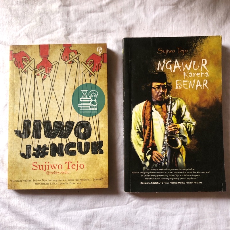 PAKET BUKU SUJIWO TEJO - JIWO JANCUK & NGAWUR KARENA BENAR - REPUBLIK JANCUKERS