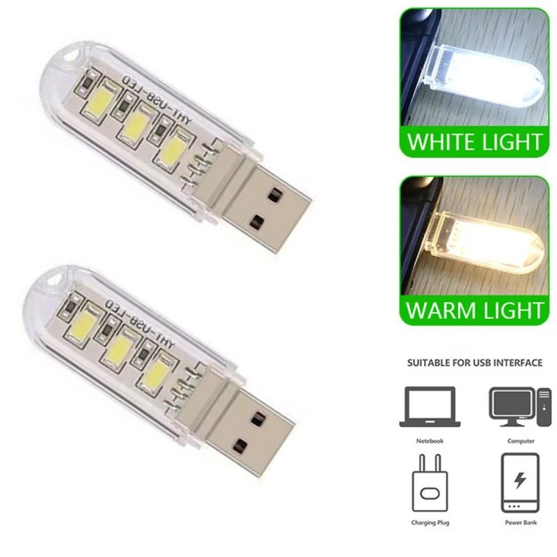 Lampu Baca LED 5V 1.5W Tenaga USB Dengan Saklar Sentuh