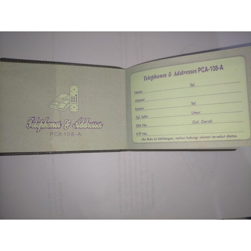 BUKU TELEPHONE KECIL