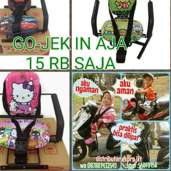 Kursi Bonceng Boncengan Anak Motor Vario 150 - Merah