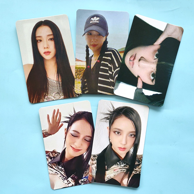 5pcs / set Kartu Pos Foto Kpop BLACKPINK LISA JENNIE JISOO Untuk Koleksi