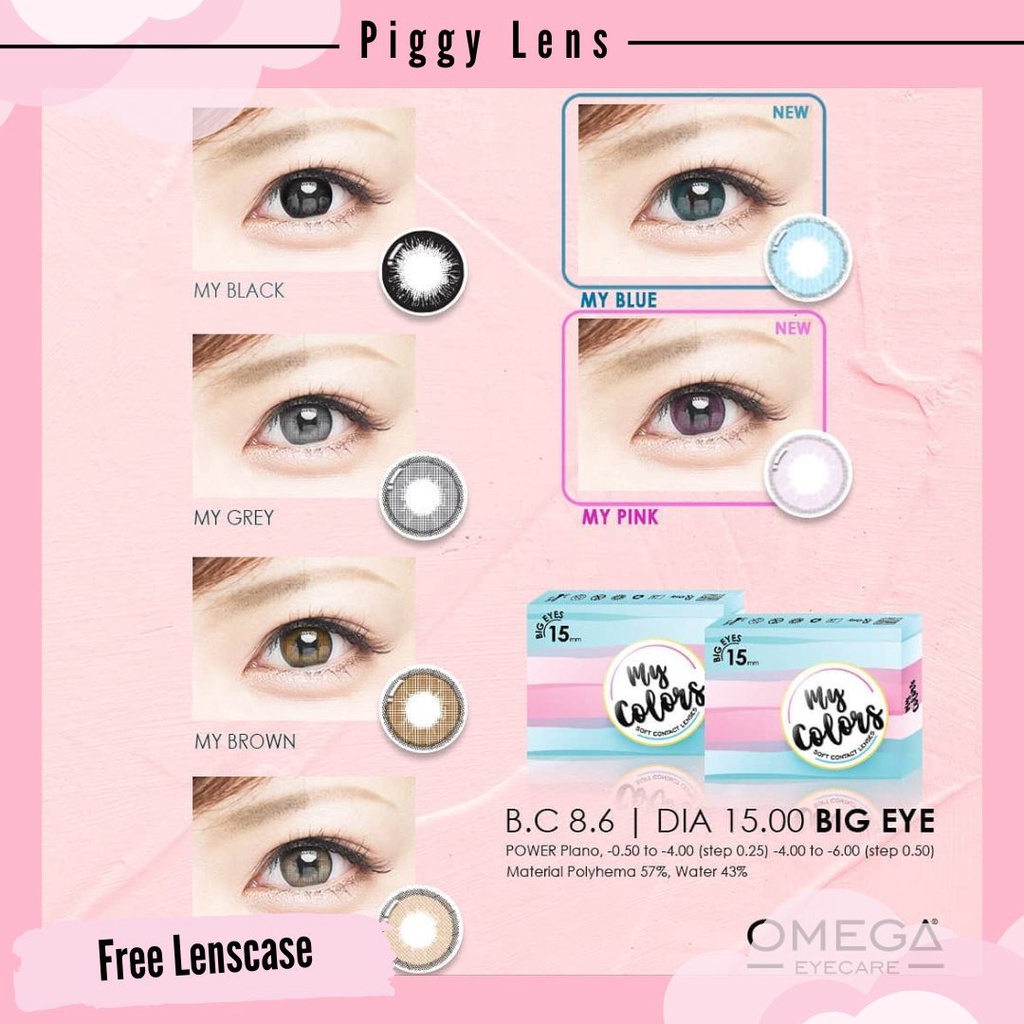 SOFTLENS MY COLORS BY GELFLEX DIA 15MM + FREE LENSCASE