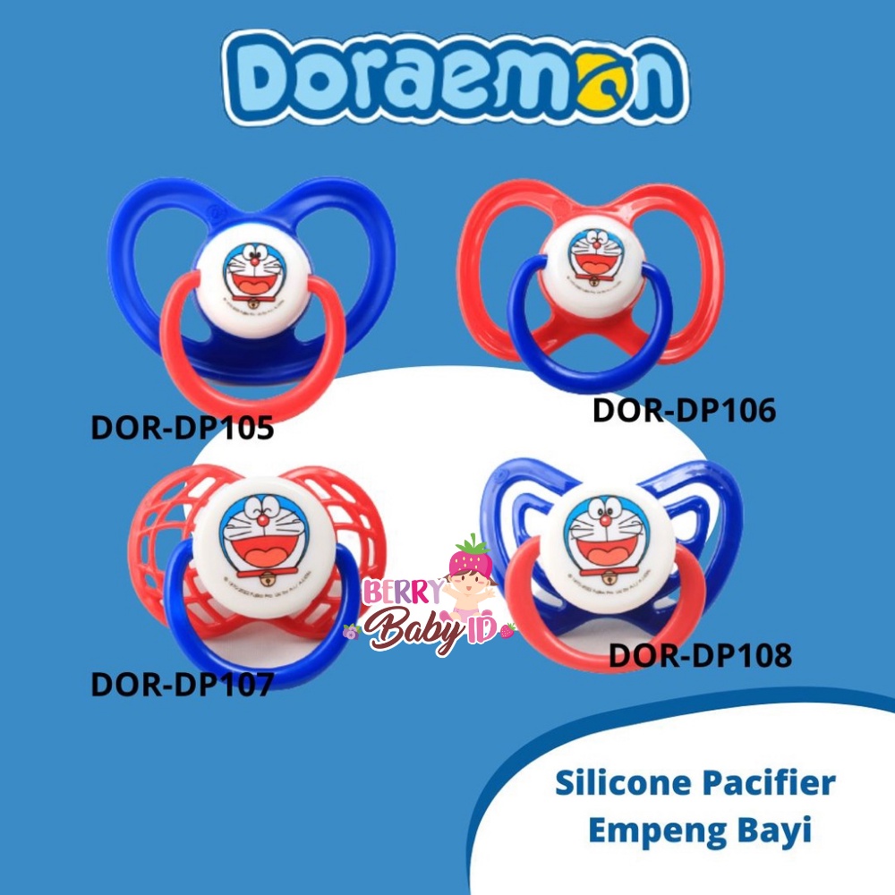 Lusty Bunny Doraemon Pacifier Soother Silicone Empeng Bayi Silikon 6m+ Berry Mart