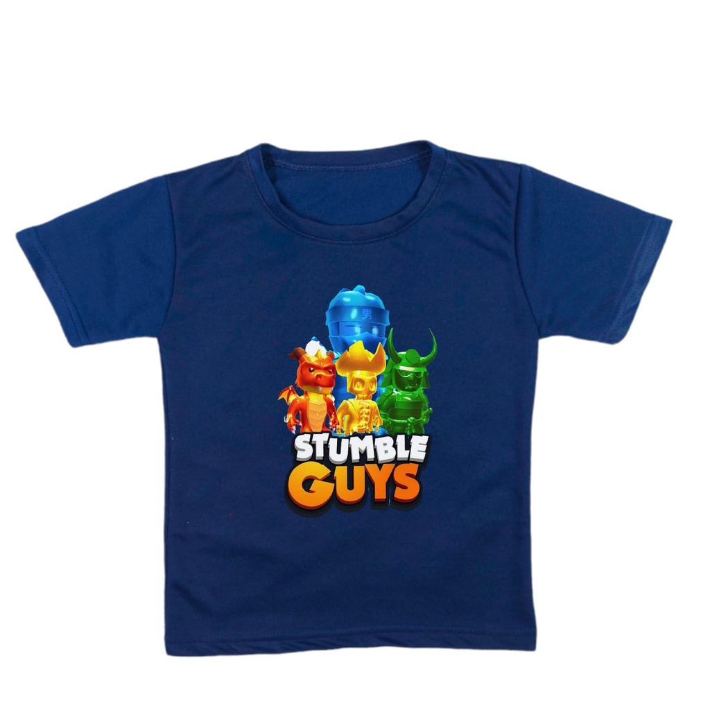 Atasan Baju Kaos Anak Stumble Guys Ninja Laki Laki Perempuan Umur 2 - 10 Tahun K211