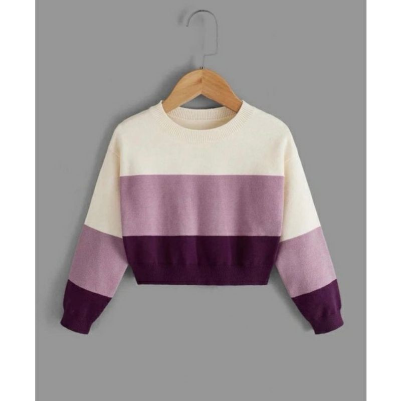 SWEATER RAJUT PREMIUM - EMELY KNITE ATASAN WANITA KOREN