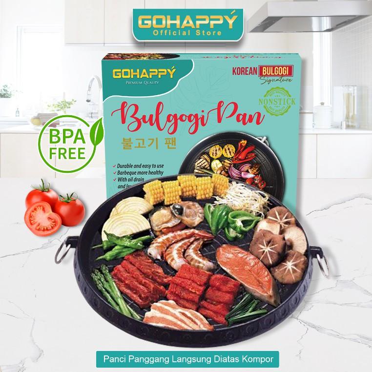 *SALE* GO HAPPY Bulgogi Grill Pan - Panci Pemanggang Super call Barbecue pan .