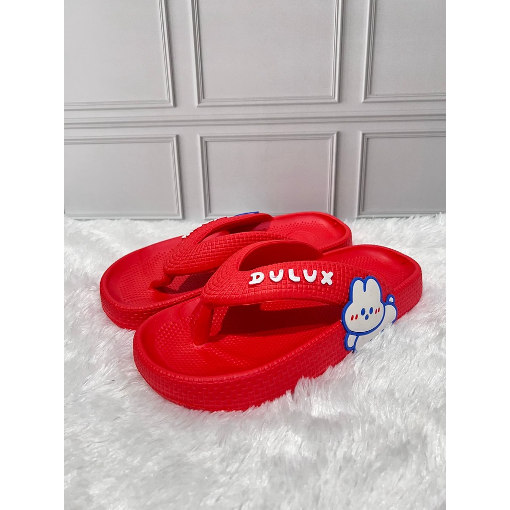 DX-510C Sandal Jepit Anak Perempuan Karakter Kelinci / Sandal Jepit Karet Anak Cewek Merek Dulux Ukuran 30-35