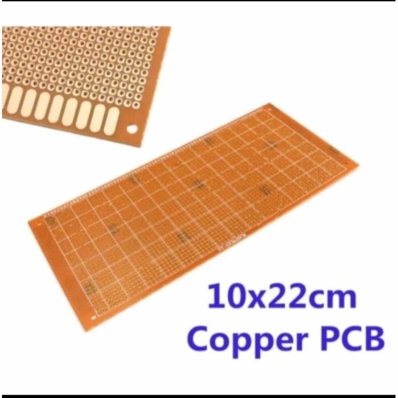 Pcb bolong bolong 10cm x 22cm papan pcb untuk merakit lampu led dan ic jual per/10pcs