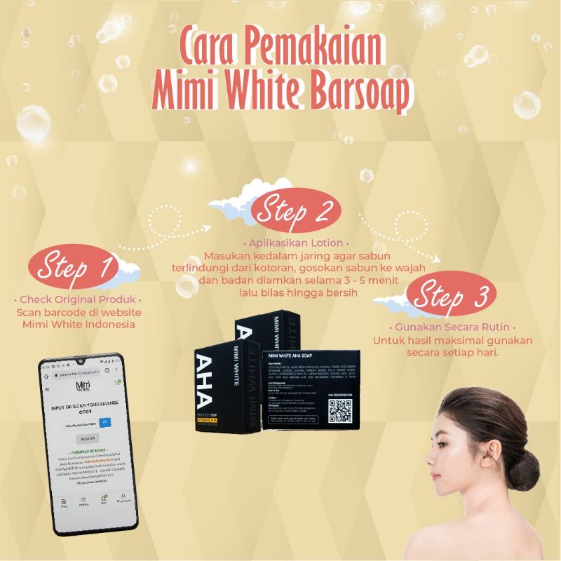 Mimi White AHA Bright Body Soap 70 gr