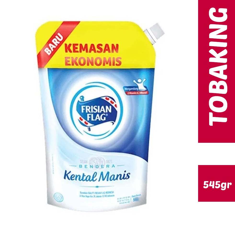 

↯ Frisian flag kental manis bendera putih pouch 545 gr ☇