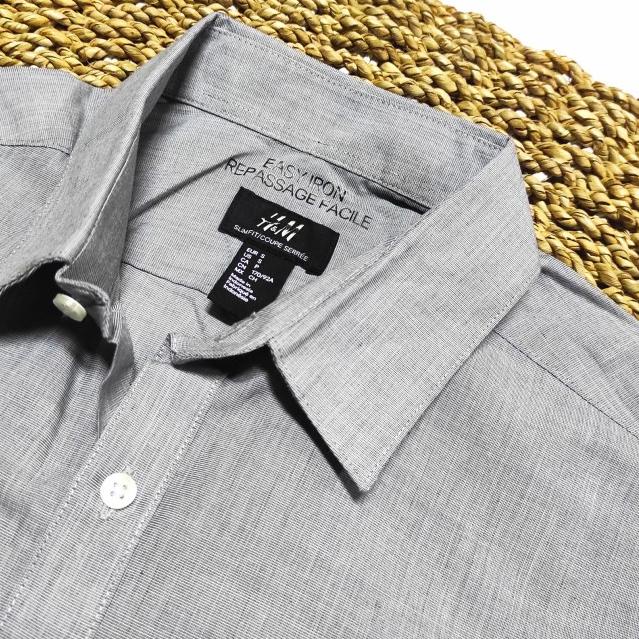 H&M slimfit EasyIron Formal kemeja - Marron, XS