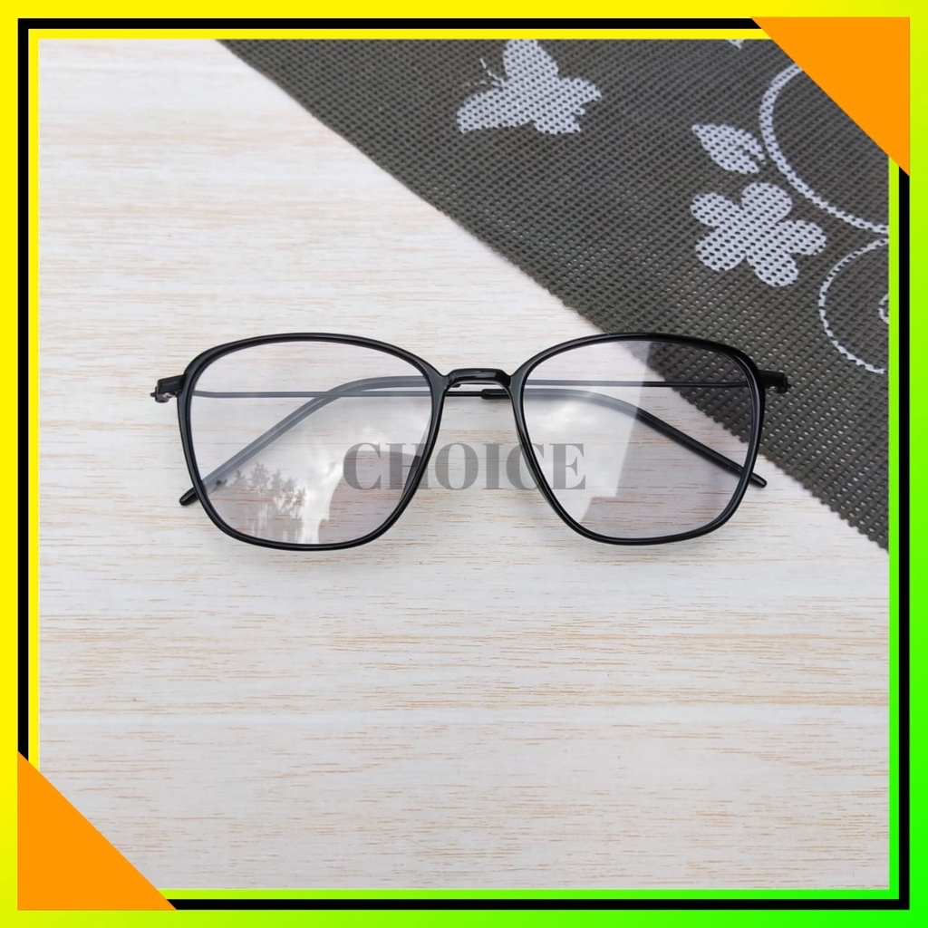 kacamata photocromic berubah warna vintage 2189 blueray anti radiasi elastis frame optik unisex fashion