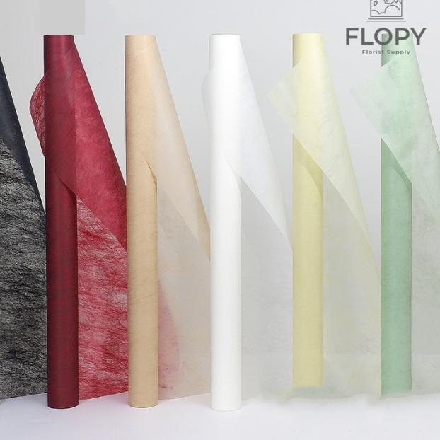 

[1 Roll] Milk Cotton Wrapping / Tissue Bunga / Wrapping Paper - Abu-abu
