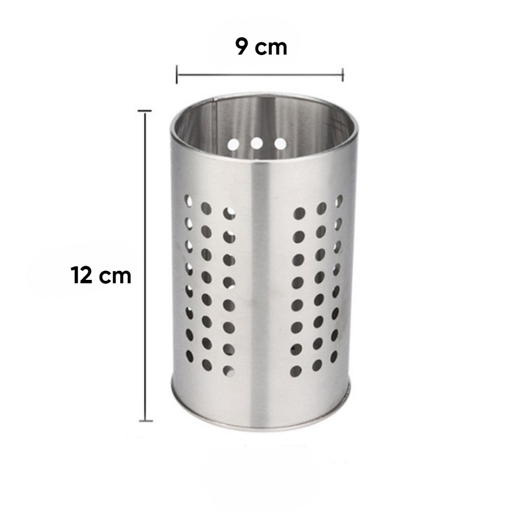 Murah Lebay S277 Wadah Tempat Peralatan Makan Sendok Garpu Sumpit Sutil Bahan Stainless Steel