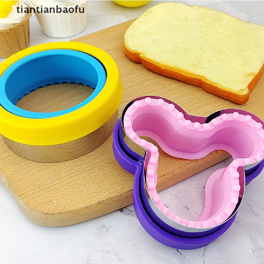 Cetakan Pemotong Makanan Sandwich Cookie Bahan Stainless Steel Untuk Alat Dapur