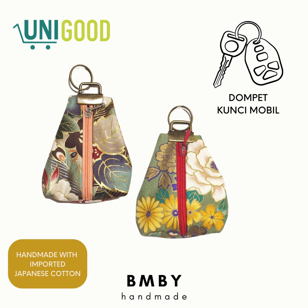 UNIGOOD X BMBY - Dompet Kain Handmade Kunci Mobil Japanese Cotton