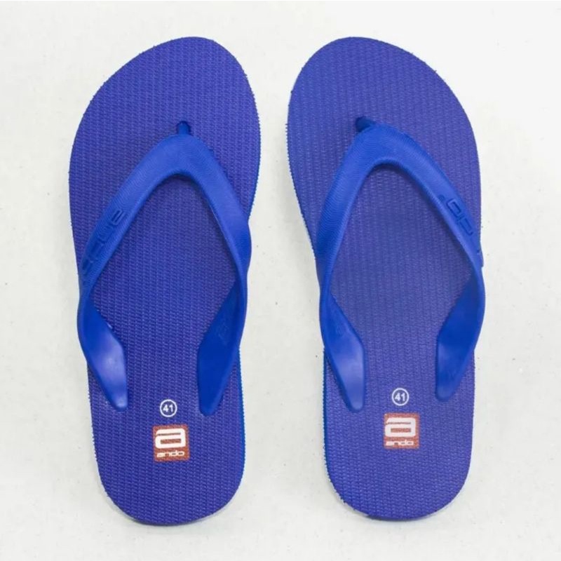 Sandal jepit ando hawai pria tali besar - Biru