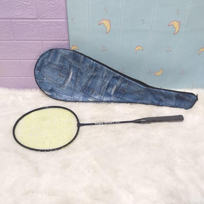 Reket badminton murah full cover/Badminton reket full cover jeans