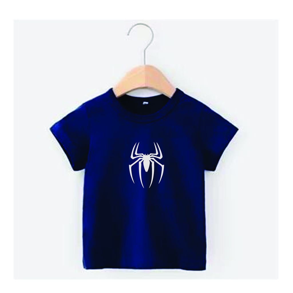 Kaos anak unisex spider atasan anak lengan pendek kaos oblong anak