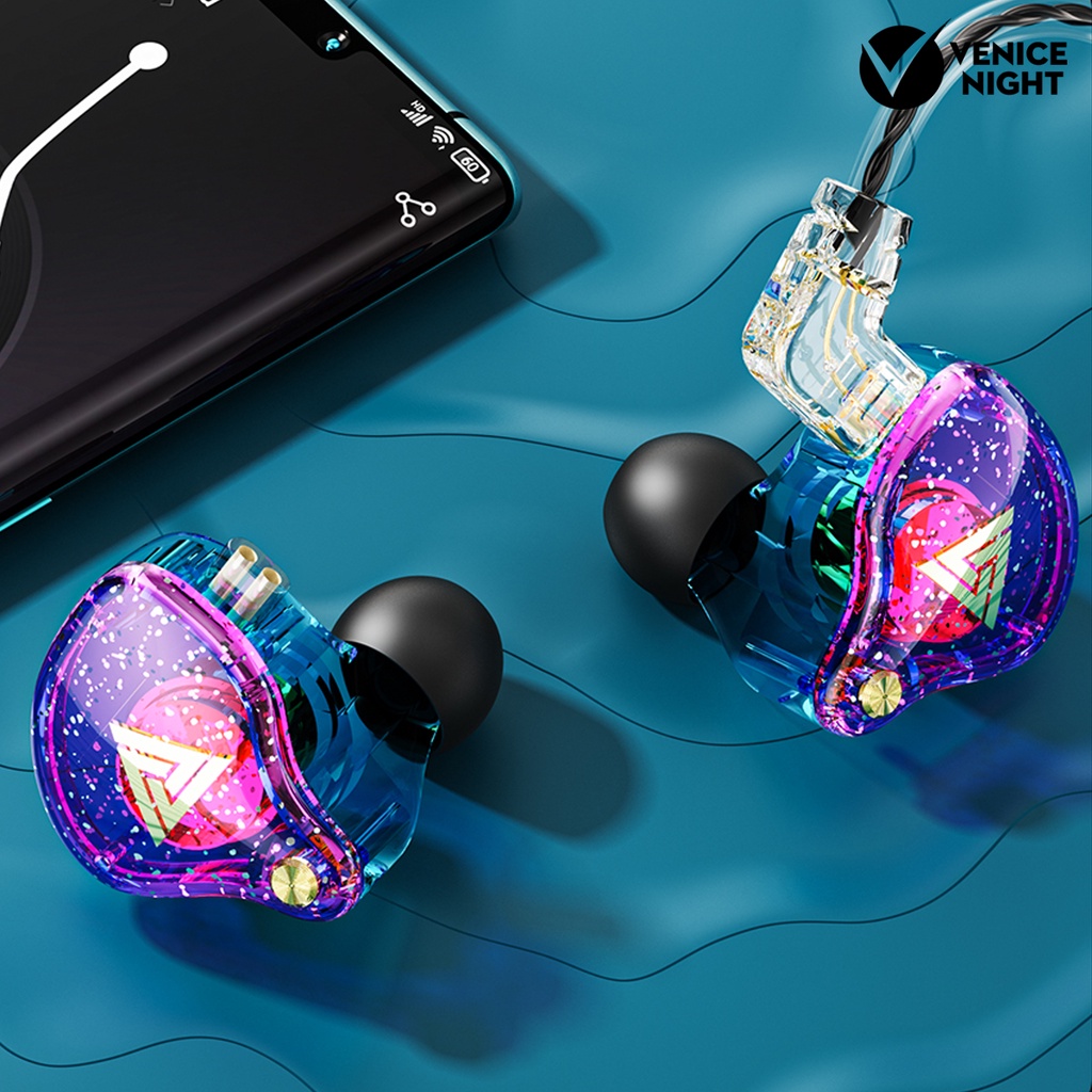 (VNEP) (Berkabel) AK6-PRO In-ear Earphones Universal HiFi Sound dengan Mic 3.5mm Sport Earbuds untuk Lari